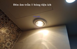 Đèn sưởi âm trần 1 bóng cho quán café