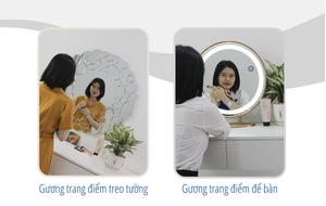 ĐIỂM KHÁC BIỆT GIỮA GƯƠNG TRANG ĐIỂM ĐỂ BÀN VÀ GƯƠNG TRANG ĐIỂM TREO TƯỜNG?