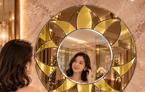 Lavabo đặt lệch: nên căn gương phòng tắm theo chậu hay theo bàn?