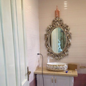 Gương decor phòng tắm
