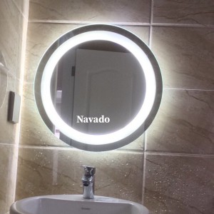 Gương phòng tắm led tròn