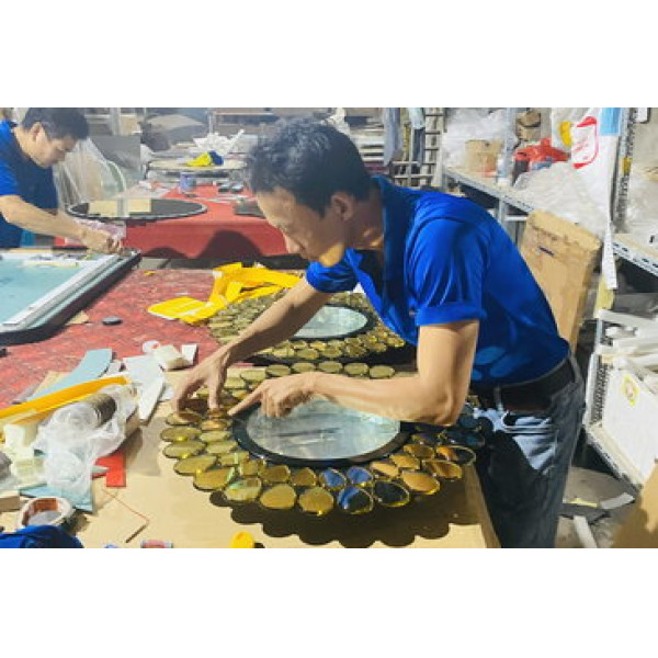 Gương phòng tắm đèn LED Anna hình vuông 