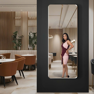 Gương soi toàn thân mài cạnh bo góc