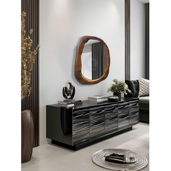 Gương trang trí khung gỗ nghệ thuật