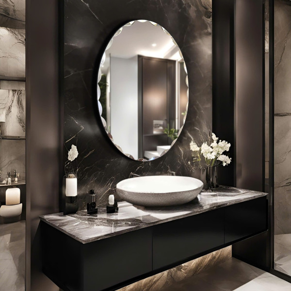 Gương bàn trang điểm hình elip NAV 508C