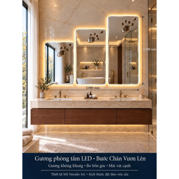 Gương nghệ thuật LED Bậc Thang NAVADO
