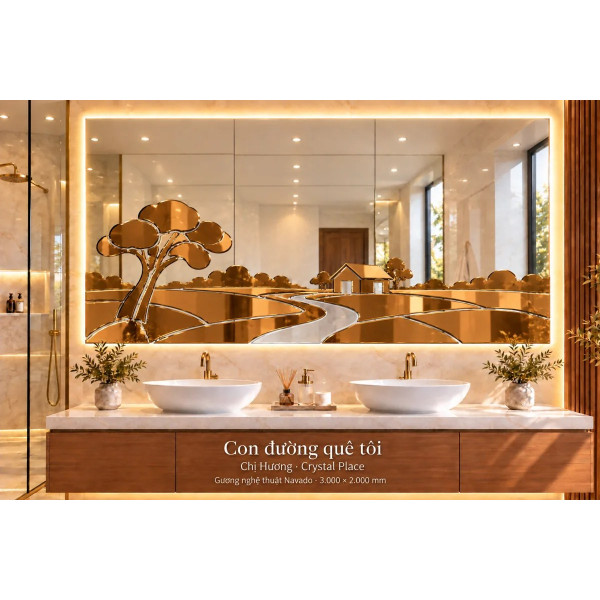 Gương nghệ thuật Con Đường Quê Tôi NAVADO