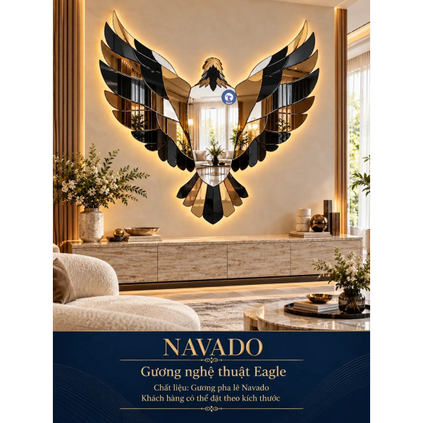 Gương nghệ thuật Eagle NAVADO phòng khách