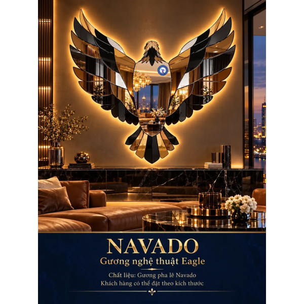 Gương nghệ thuật Eagle NAVADO phòng khách