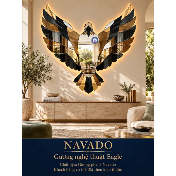 Gương nghệ thuật Eagle NAVADO phòng khách