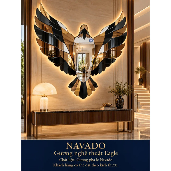 Gương nghệ thuật Eagle NAVADO phòng khách
