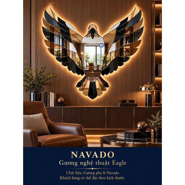 Gương nghệ thuật Eagle NAVADO phòng khách