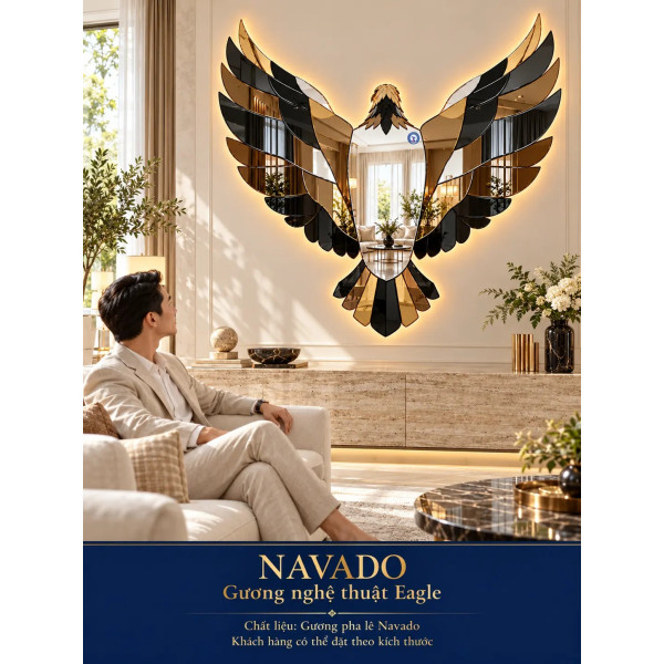 Gương nghệ thuật Eagle NAVADO phòng khách
