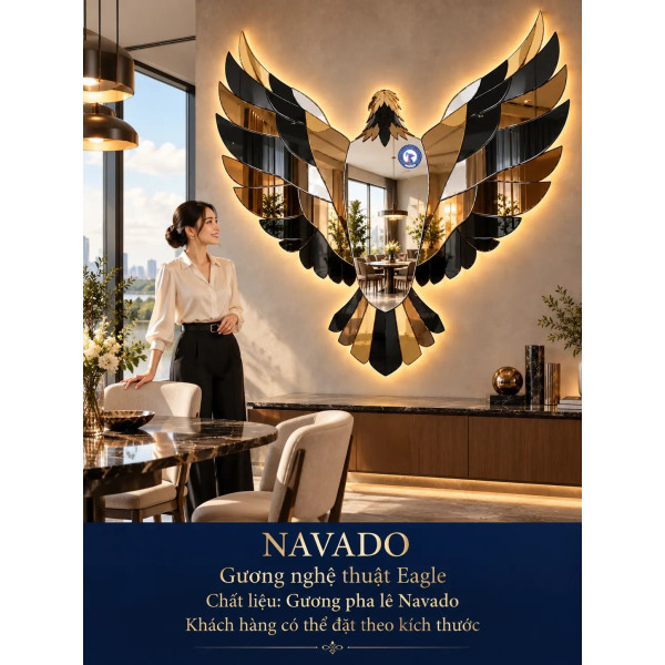 Gương nghệ thuật Eagle NAVADO phòng khách
