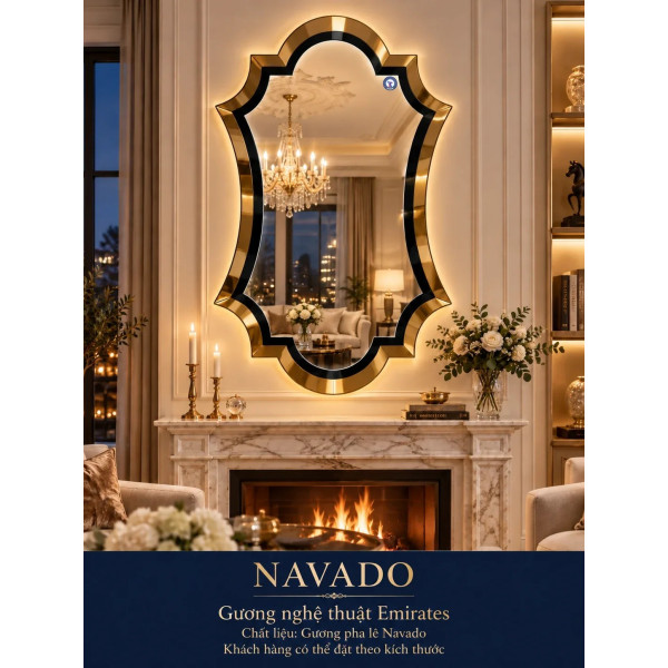 Gương nghệ thuật Emirates NAVADO phòng khách