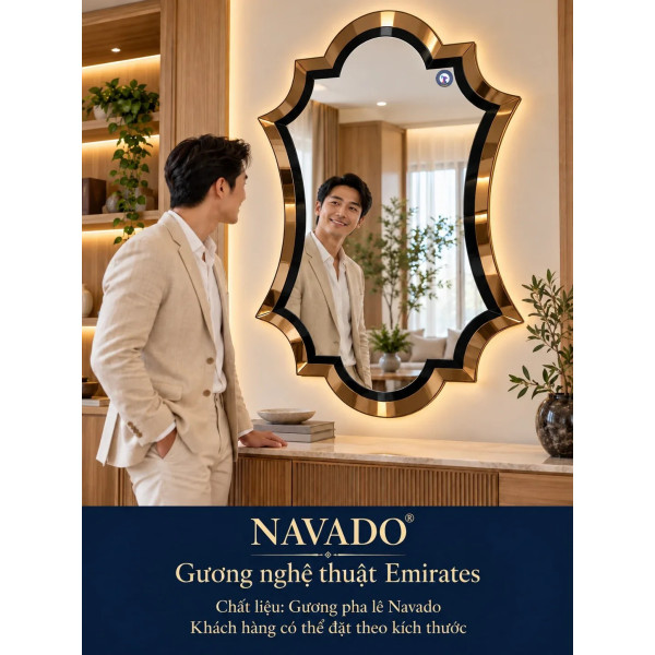Gương nghệ thuật Emirates NAVADO phòng khách