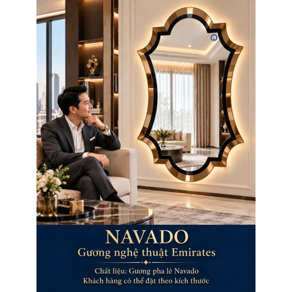 Gương nghệ thuật Emirates NAVADO phòng khách