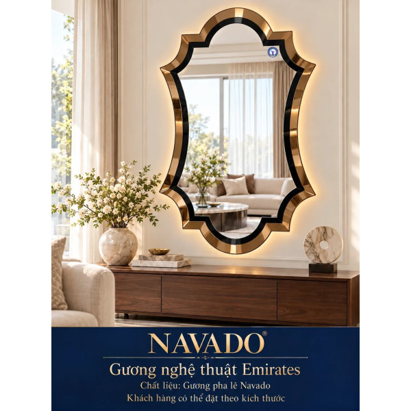 Gương nghệ thuật Emirates NAVADO phòng khách