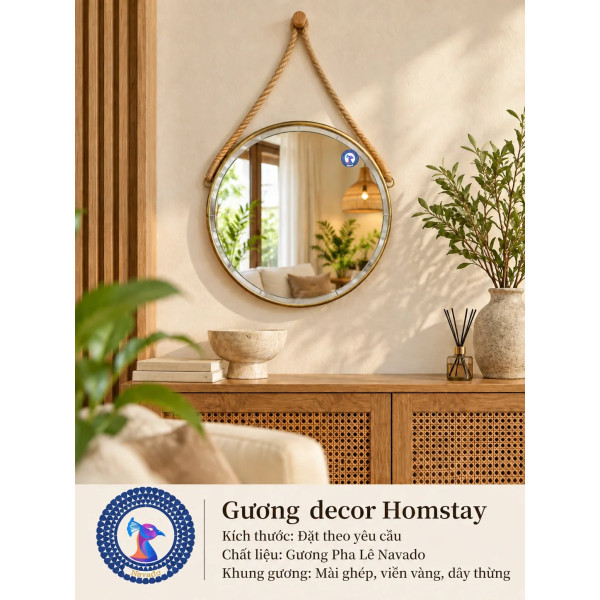 Gương trang trí Homestay NAVADO