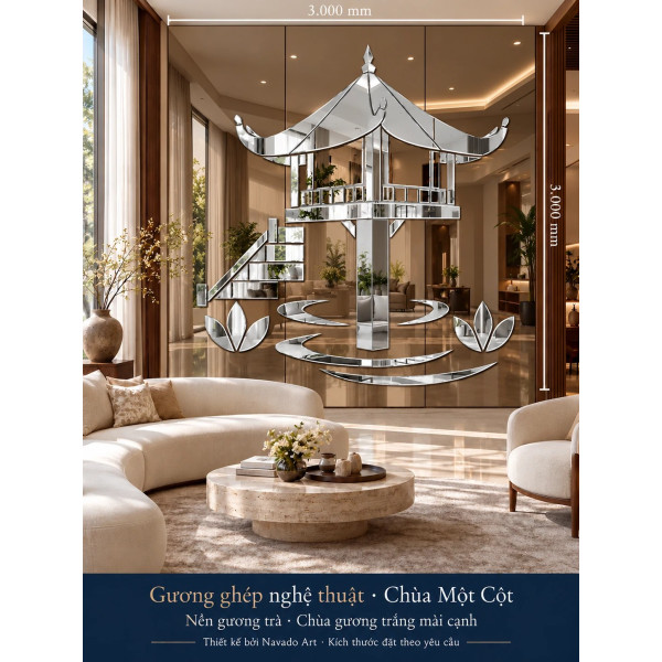 Gương nghệ thuật Chùa Một Cột NAVADO