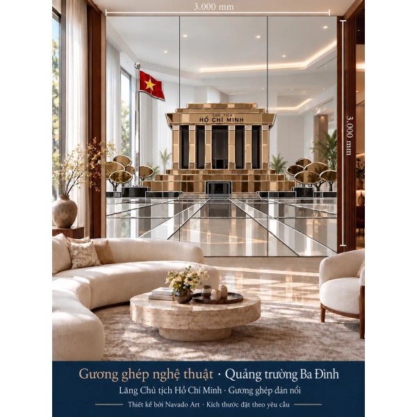Gương nghệ thuật Quảng Trường Ba Đình NAVADO