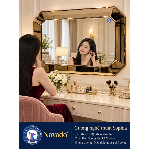 Gương bàn trang điểm Sophia NAVADO