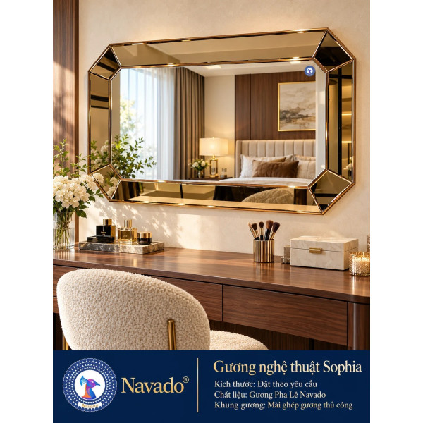 Gương bàn trang điểm Sophia NAVADO
