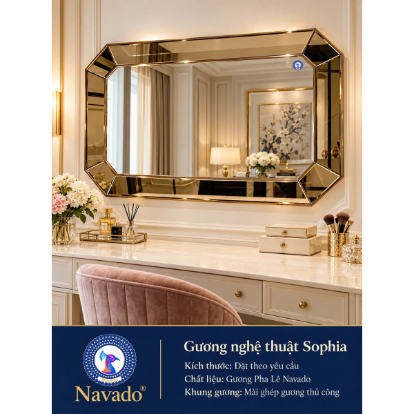 Gương bàn trang điểm Sophia NAVADO