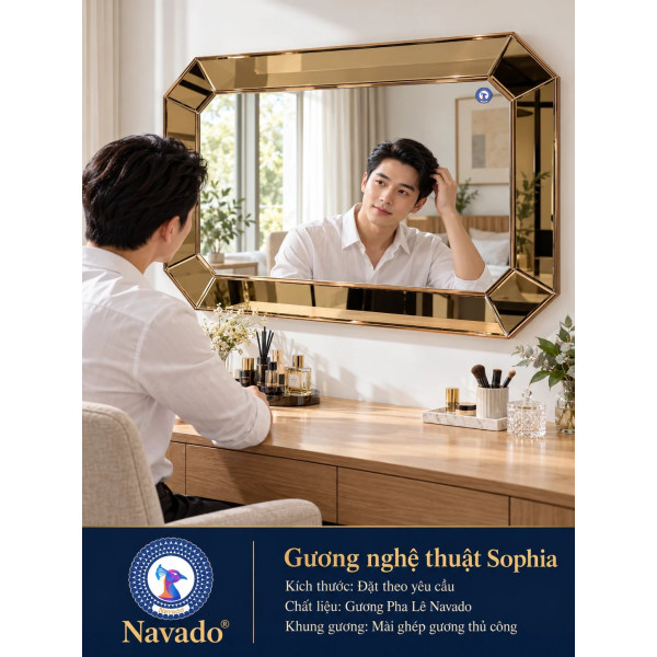 Gương bàn trang điểm Sophia NAVADO