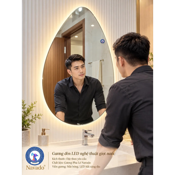 Gương phòng tắm Giọt Nước LED NAVADO