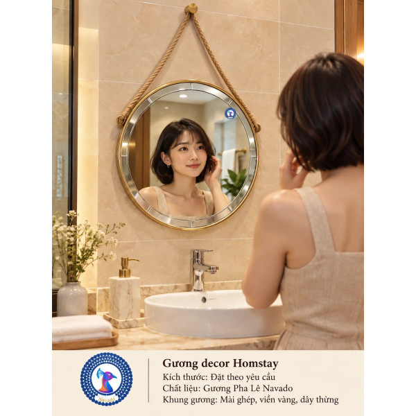 Gương phòng tắm Homestay NAVADO