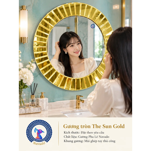 Gương phòng tắm The Sun Gold NAVADO