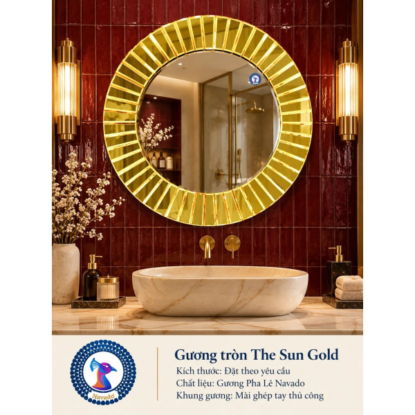 Gương phòng tắm The Sun Gold NAVADO