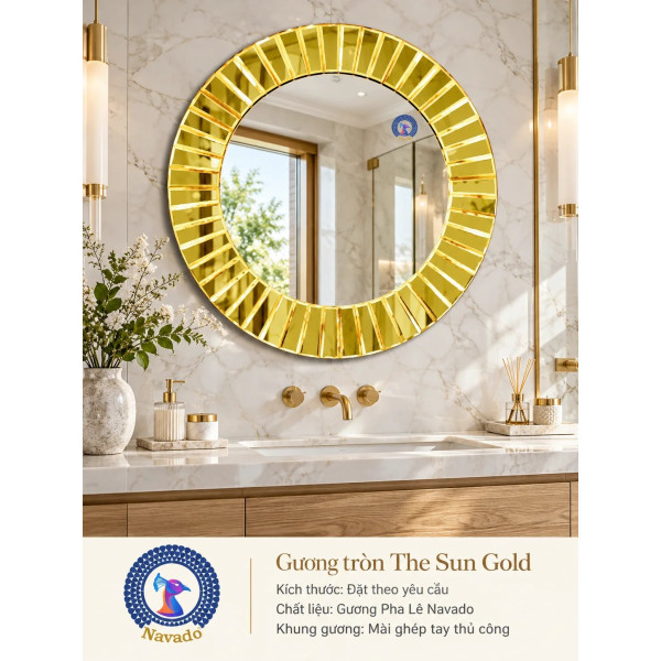 Gương phòng tắm The Sun Gold NAVADO