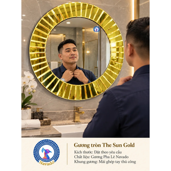 Gương phòng tắm The Sun Gold NAVADO