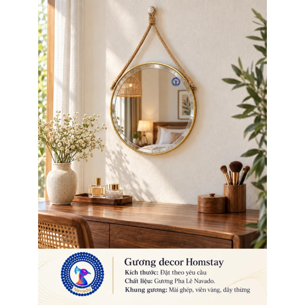 Gương bàn trang điểm Homestay NAVADO
