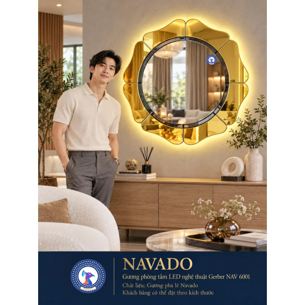 Gương trang trí Gerber NAV 6001 LED