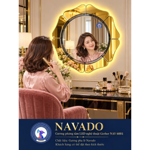 Gương bàn trang điểm Gerber NAV 6001 LED