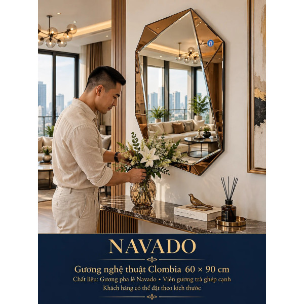 Gương trang trí Clombia NAVADO phòng khách
