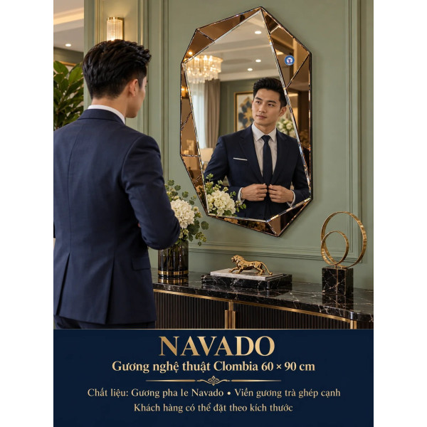 Gương trang trí Clombia NAVADO phòng khách
