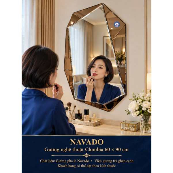 Gương bàn trang điểm Clombia NAVADO