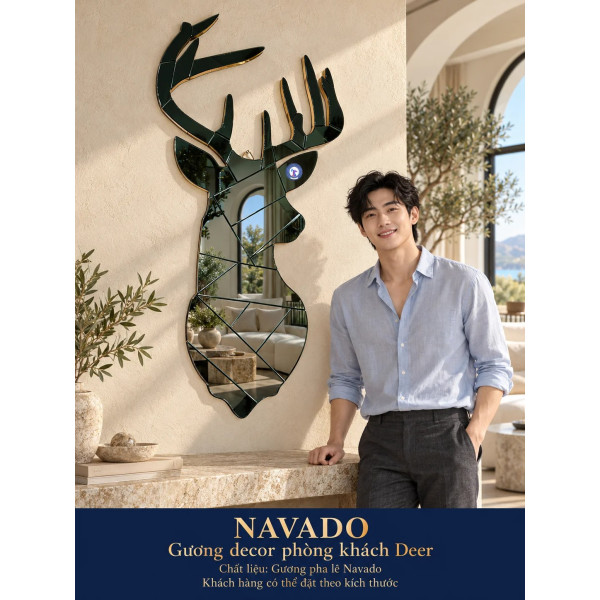 Gương nghệ thuật Deer NAVADO phòng khách