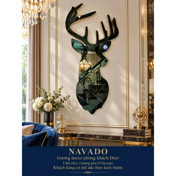 Gương nghệ thuật Deer NAVADO phòng khách