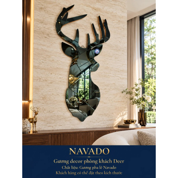 Gương nghệ thuật Deer NAVADO phòng khách