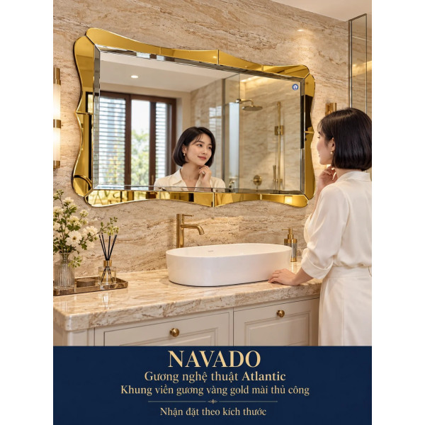 Gương phòng tắm nghệ thuật Atlantic NAVADO