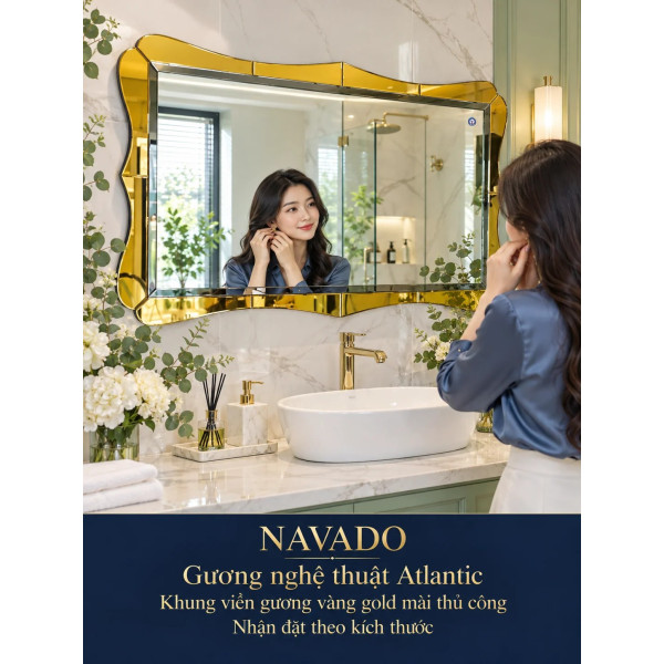Gương phòng tắm nghệ thuật Atlantic NAVADO