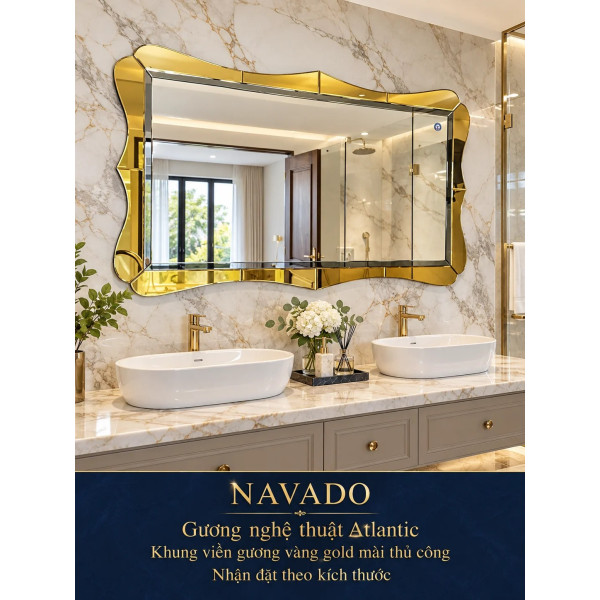 Gương phòng tắm nghệ thuật Atlantic NAVADO