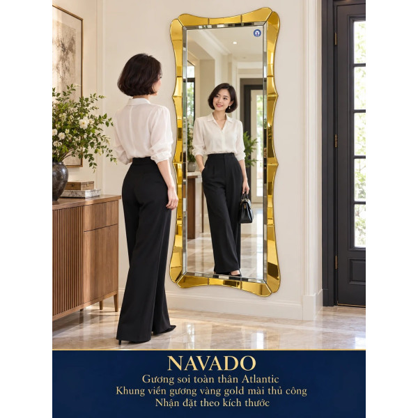 Gương soi toàn thân nghệ thuật Atlantic NAVADO