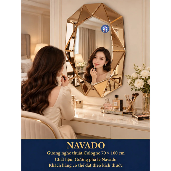 Gương bàn trang điểm Cologne NAVADO 70 x 100 cm