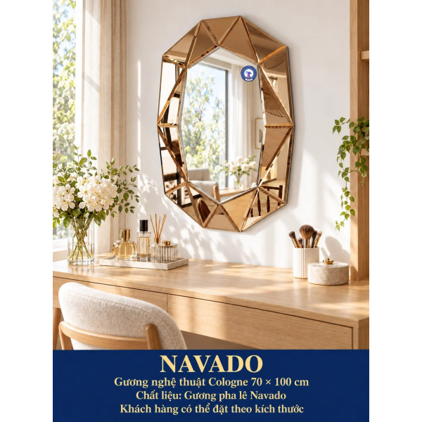 Gương bàn trang điểm Cologne NAVADO 70 x 100 cm